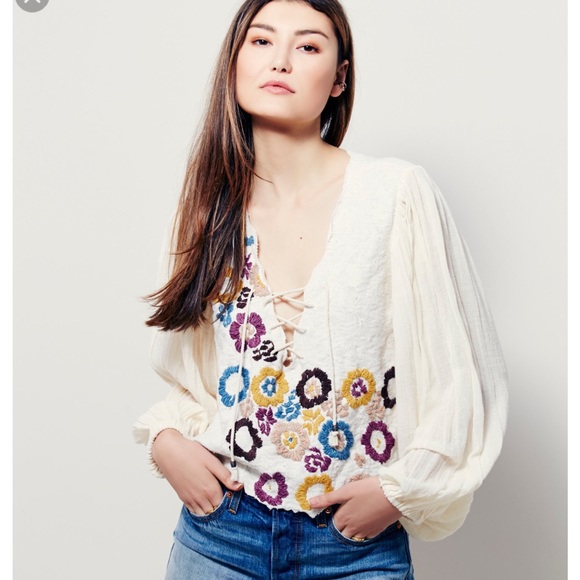 ISO Free People Eternal Garden Blouse - Picture 1 of 1